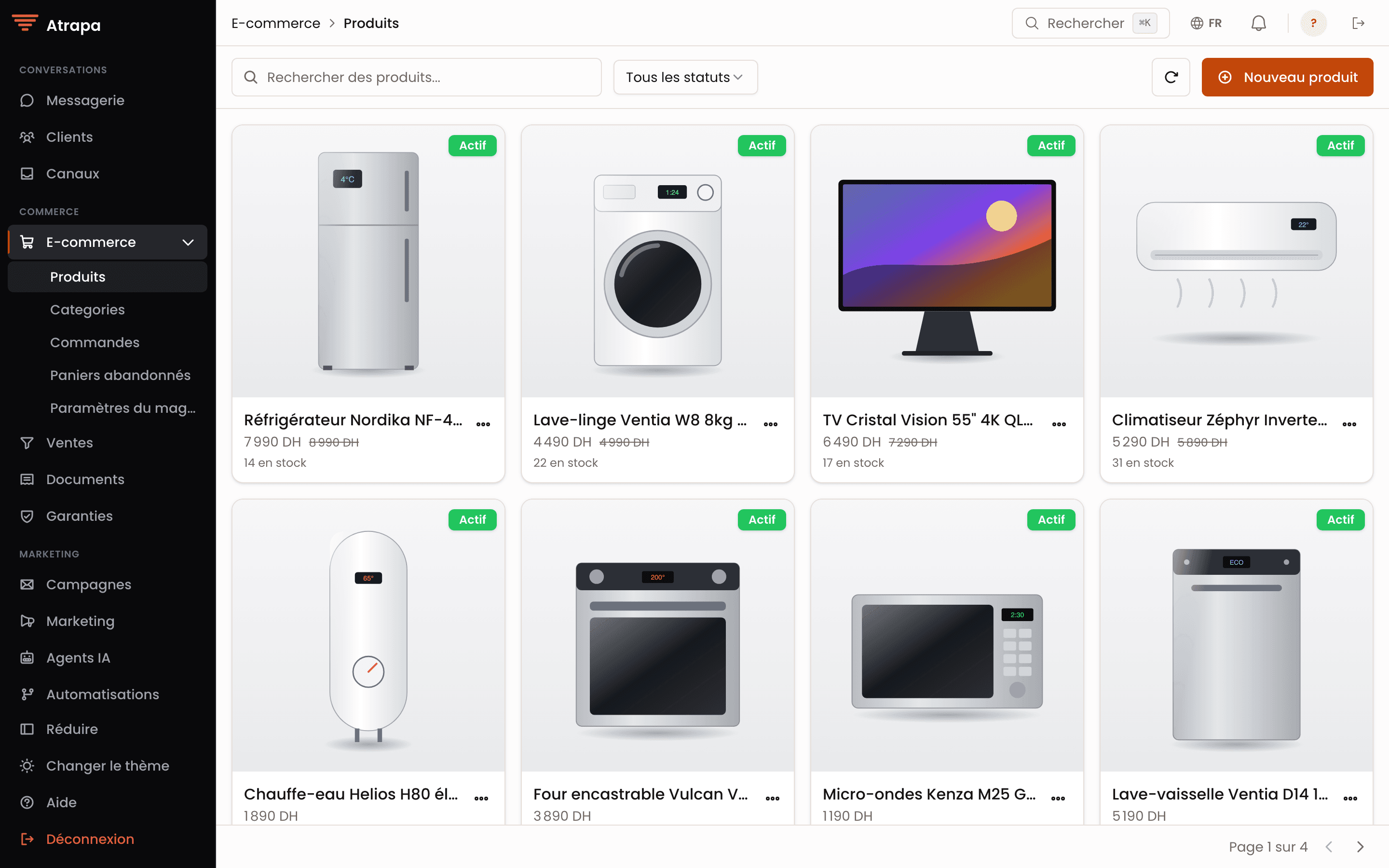 Orders inbox preview